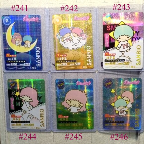 Sanrio Twin Star Wave 6 Booser Set - 6 Piece With Top Load Sleeve - Picture 8 of 8